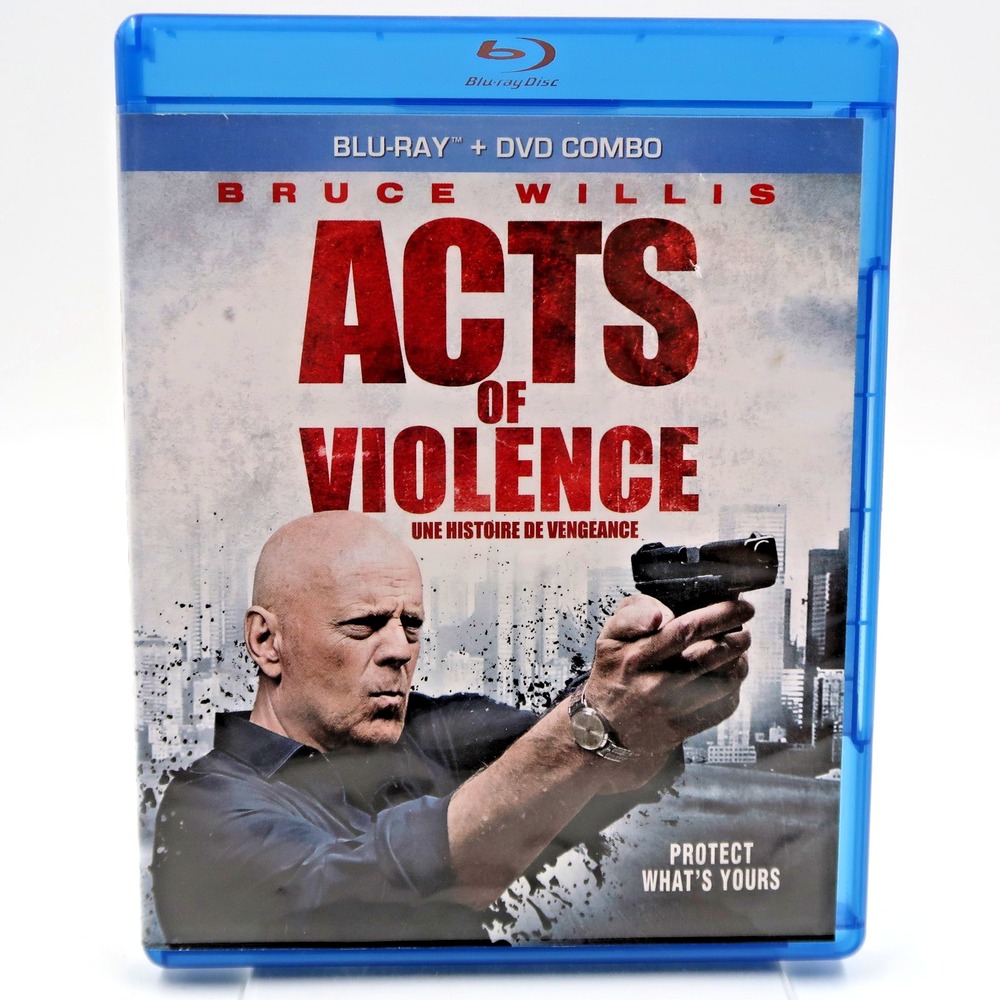 Acts of Violence Blu-ray DVD 2018 Bruce Willis Action Movie 14A 0031398279556